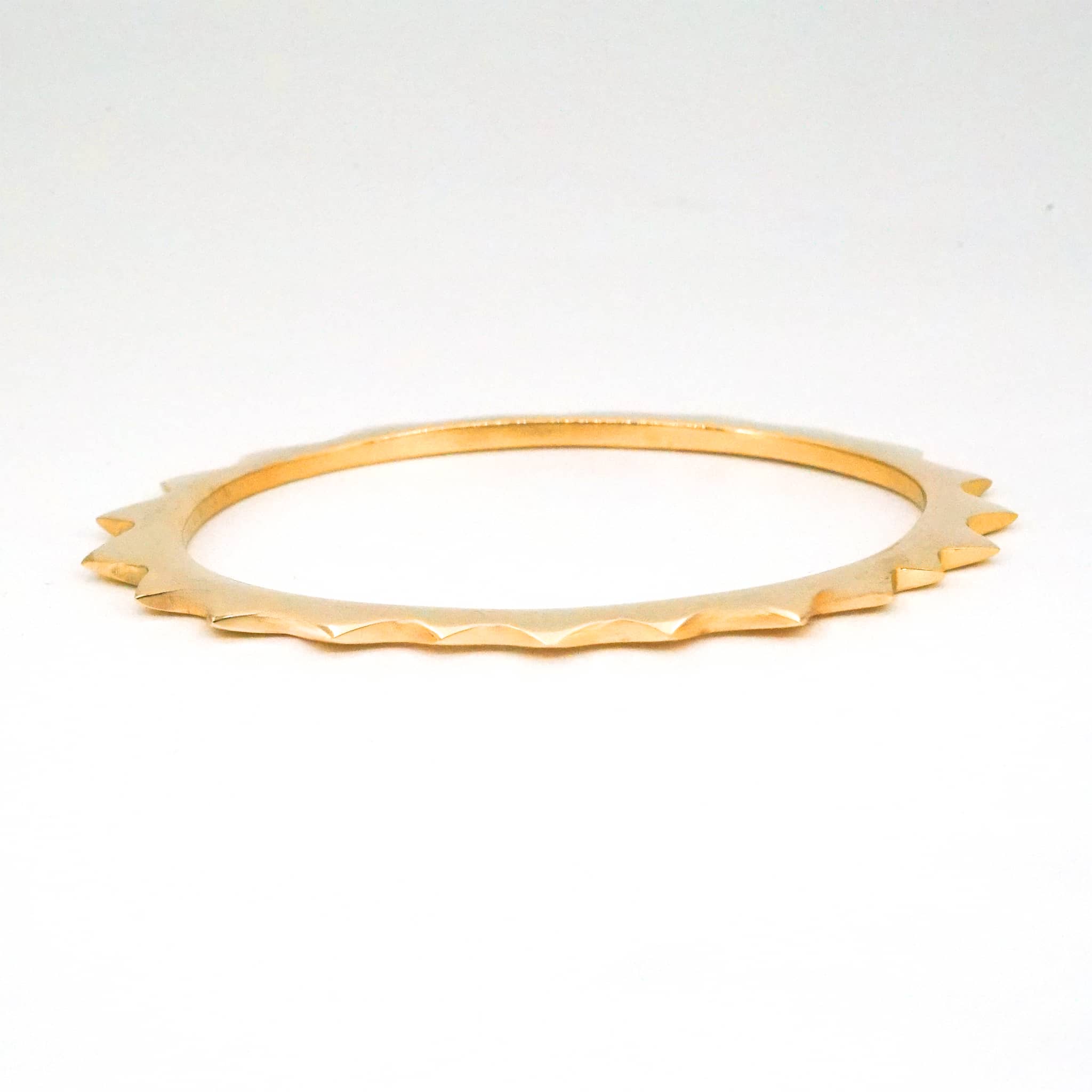 Amali Brass Spiked Bangle Bracelet Bracelets La Vie Bien Amali Brass Spiked Bangle Bracelet