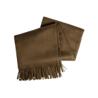 Amar Cocoa Camel Wool Throw Blanket