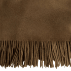 Amar Cocoa Camel Wool Throw Blanket
