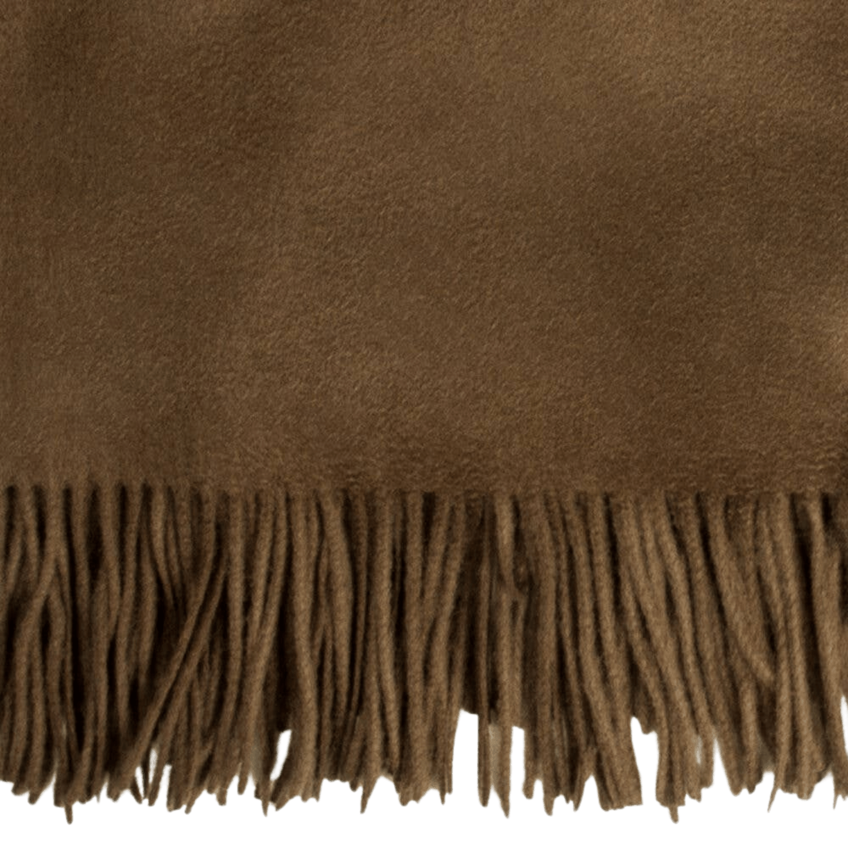 Amar Cocoa Camel Wool Throw Blanket
