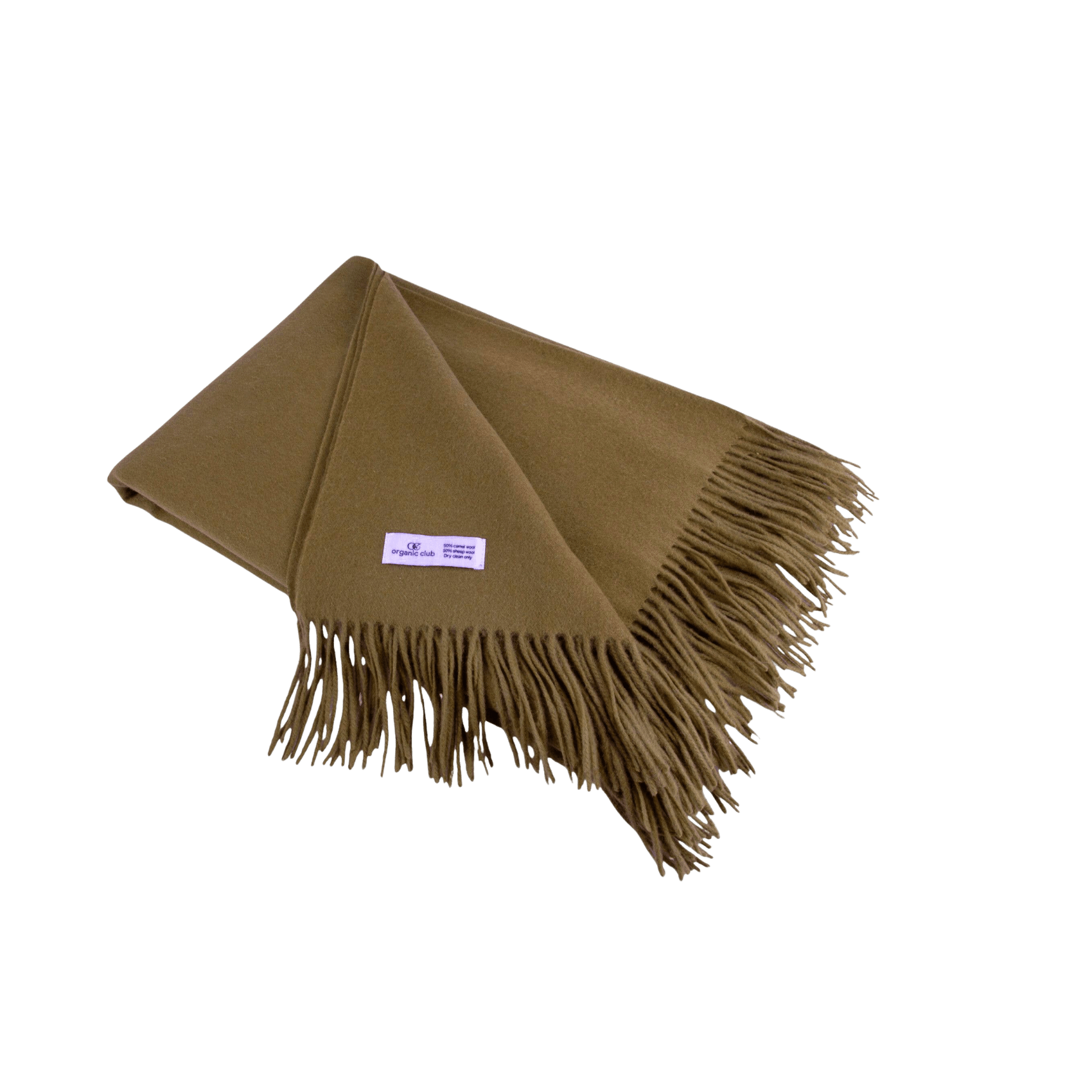 Amar Nut Camel Wool Throw Blanket