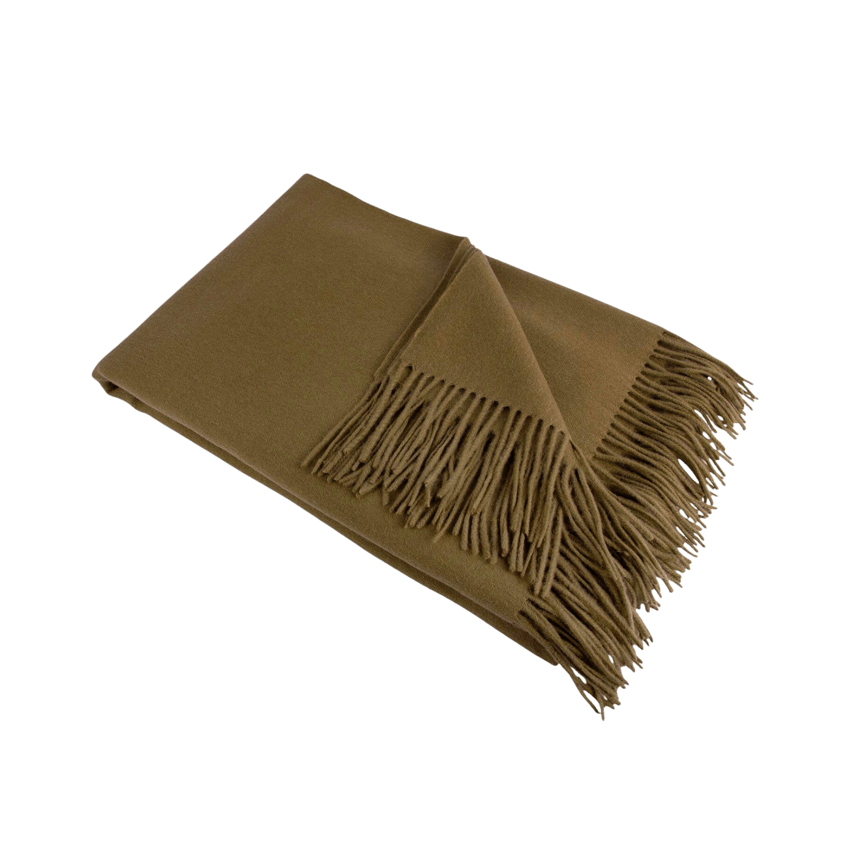 Amar Nut Camel Wool Throw Blanket