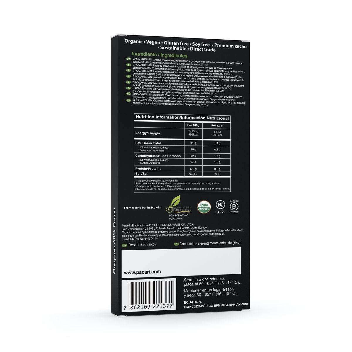 Amazonian Green Tea Guayusa Organic Chocolate Bar Chocolate La Vie Bien Amazonian Green Tea Guayusa Organic Chocolate Bar