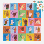 American Sign Language Alphabet 500 Piece Jigsaw Puzzle Mudpuppy Jigsaw Puzzle La Vie Bien American Sign Language Alphabet 500 Piece Jigsaw Puzzle Mudpuppy