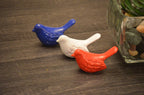 Vibhsa Bird Figurines Symbols of Health & Happiness (Blue, Red & White)