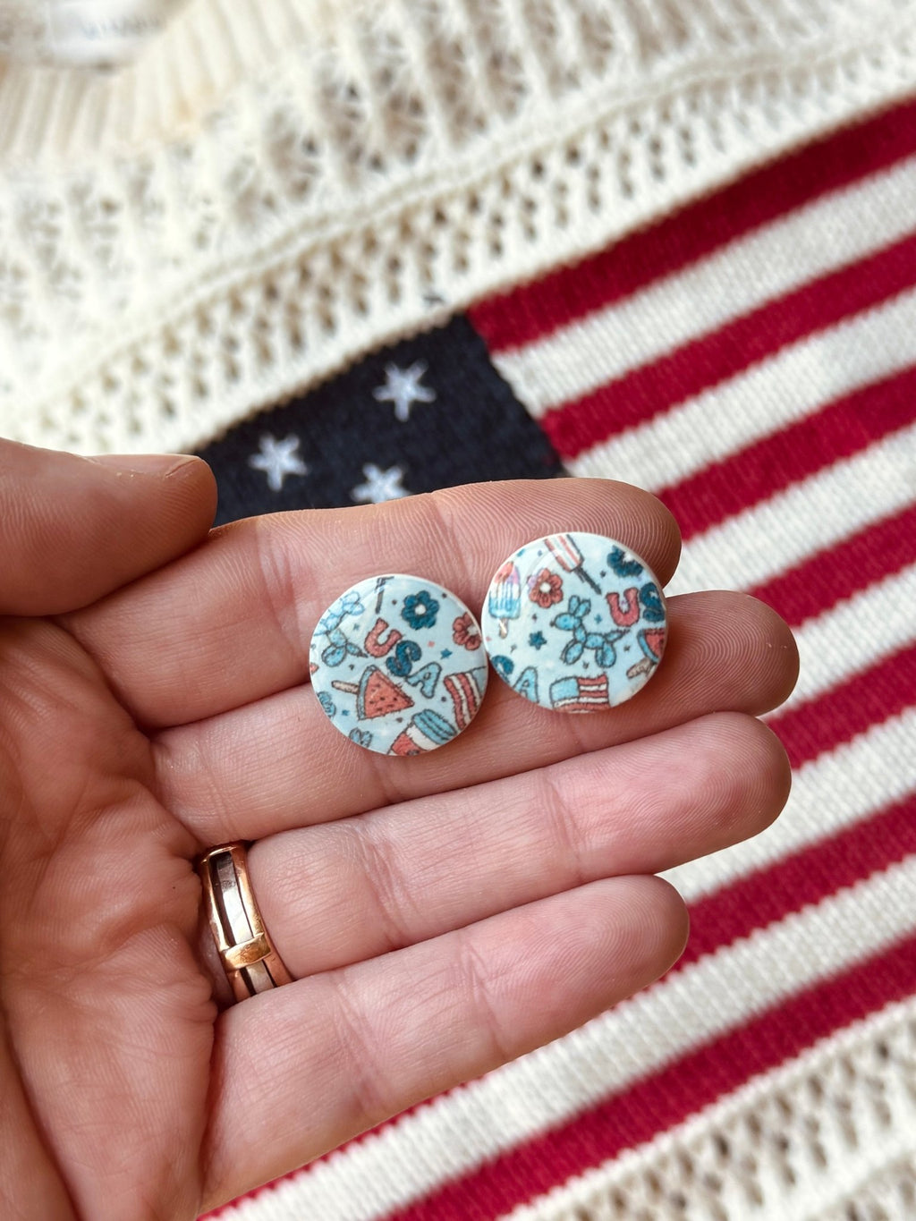 Americana Studs La Vie Bien Americana Studs