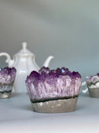 Amethyst Cupcake, A quality cupcake - shaped amethyst with agate banded, Everlast Christmas Gift, Funny Geode Crystal La Vie Bien Amethyst Cupcake, A quality cupcake - shaped amethyst with agate banded, Everlast Christmas Gift, Funny Geode Crystal