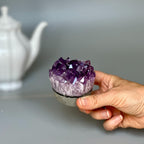 Amethyst Cupcake, A quality cupcake - shaped amethyst with agate banded, Everlast Christmas Gift, Funny Geode Crystal La Vie Bien Amethyst Cupcake, A quality cupcake - shaped amethyst with agate banded, Everlast Christmas Gift, Funny Geode Crystal