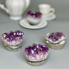Amethyst Cupcake, A quality cupcake - shaped amethyst with agate banded, Everlast Christmas Gift, Funny Geode Crystal La Vie Bien Amethyst Cupcake, A quality cupcake - shaped amethyst with agate banded, Everlast Christmas Gift, Funny Geode Crystal