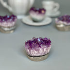 Amethyst Cupcake, A quality cupcake - shaped amethyst with agate banded, Everlast Christmas Gift, Funny Geode Crystal La Vie Bien Amethyst Cupcake, A quality cupcake - shaped amethyst with agate banded, Everlast Christmas Gift, Funny Geode Crystal