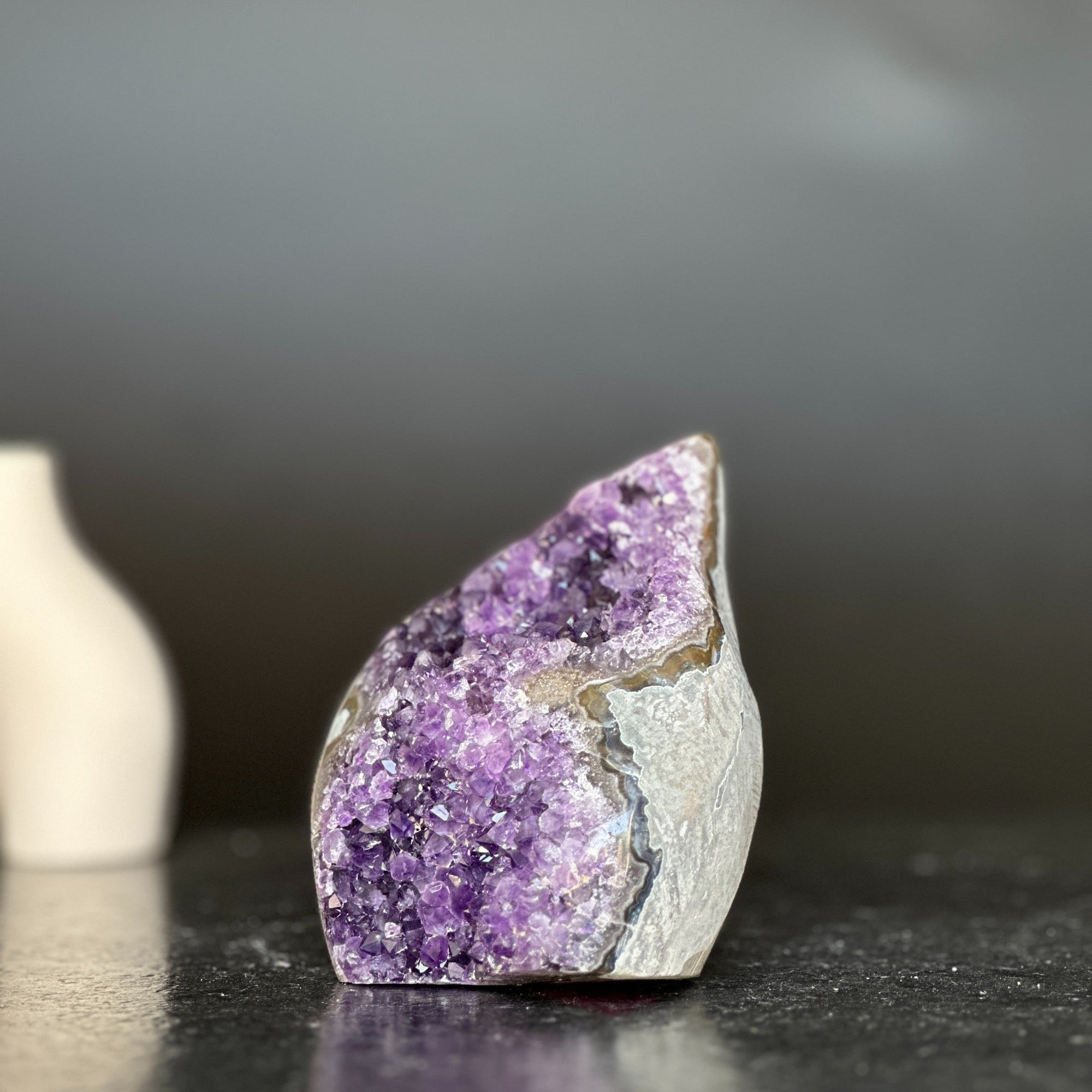 Amethyst gem, flame amethyst geode Amethyst Geodes La Vie Bien Amethyst gem, flame amethyst geode