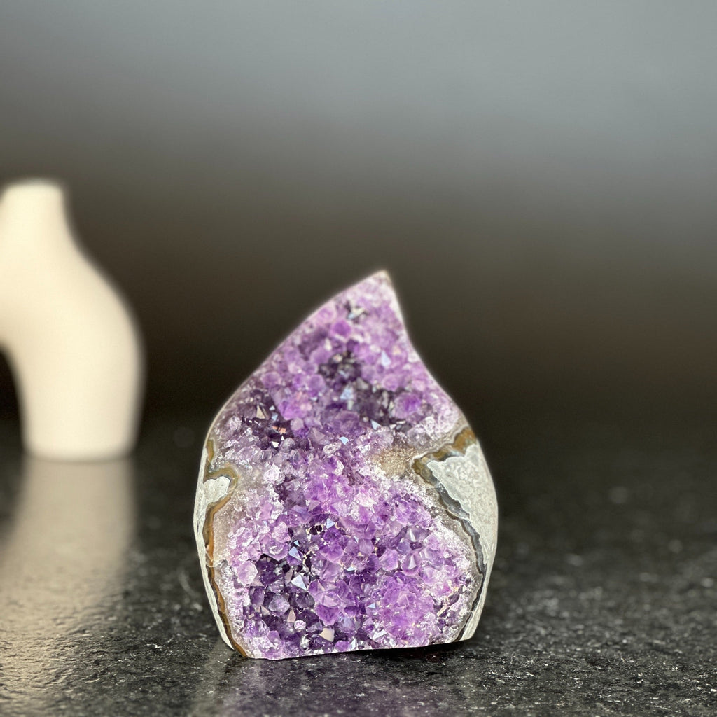 Amethyst gem, flame amethyst geode Amethyst Geodes La Vie Bien Amethyst gem, flame amethyst geode