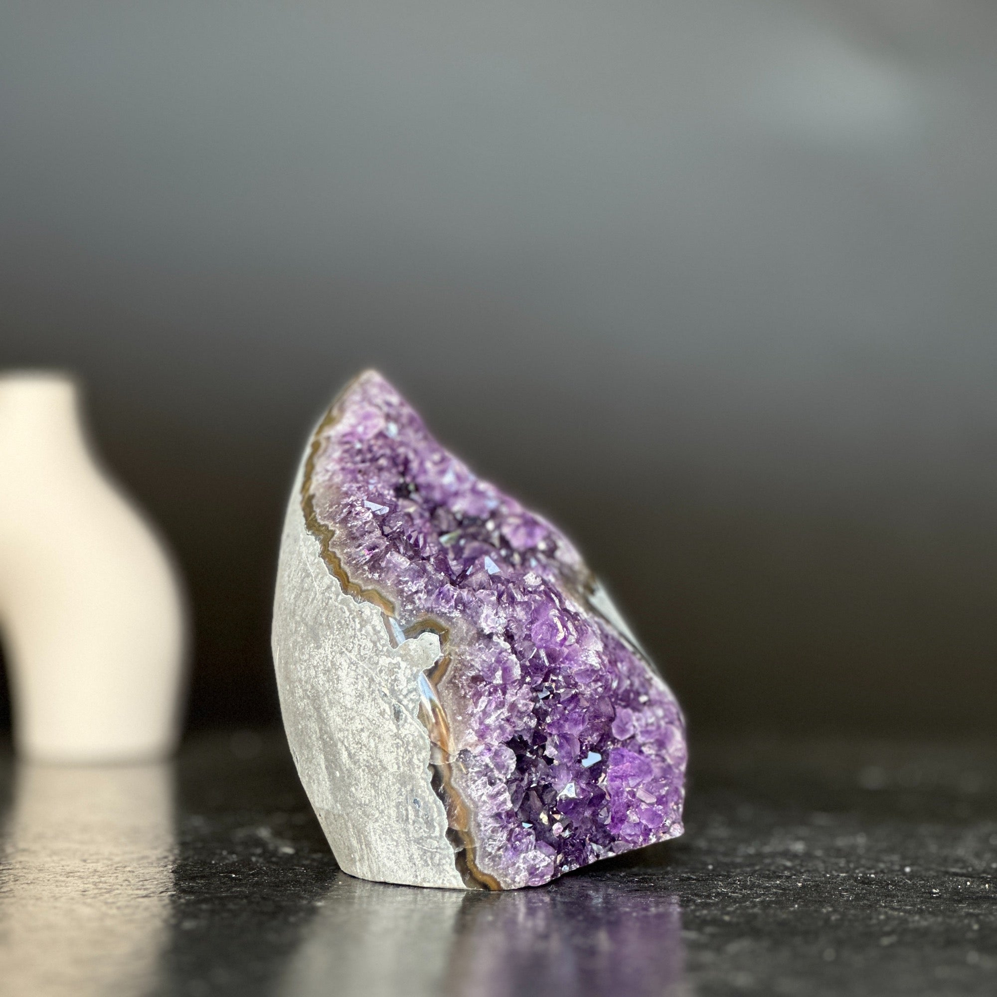 Amethyst gem, flame amethyst geode Amethyst Geodes La Vie Bien Amethyst gem, flame amethyst geode