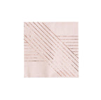 Amethyst - Pale Pink Striped Cocktail Paper Napkins by Harlow & Grey
