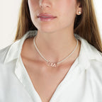 Amharic Full Pearls Name Necklace La Vie Bien Amharic Full Pearls Name Necklace
