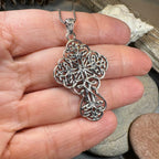 Amiens Celtic Cross Necklace in Sterling Silver Pendant La Vie Bien Amiens Celtic Cross Necklace in Sterling Silver