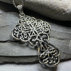 Amiens Celtic Cross Necklace in Sterling Silver Pendant La Vie Bien Amiens Celtic Cross Necklace in Sterling Silver