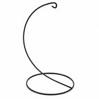 Open Frame Black Painted Metal Ornament Display Stand 9.2 Inches