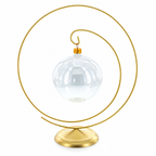 Art Deco Swirl Gold Metal Ornament Display Stand 10 Inches