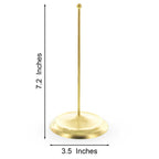 Upright Gold Metal Christmas Tree Topper Finial Stand Display Stand 7.2 Inches