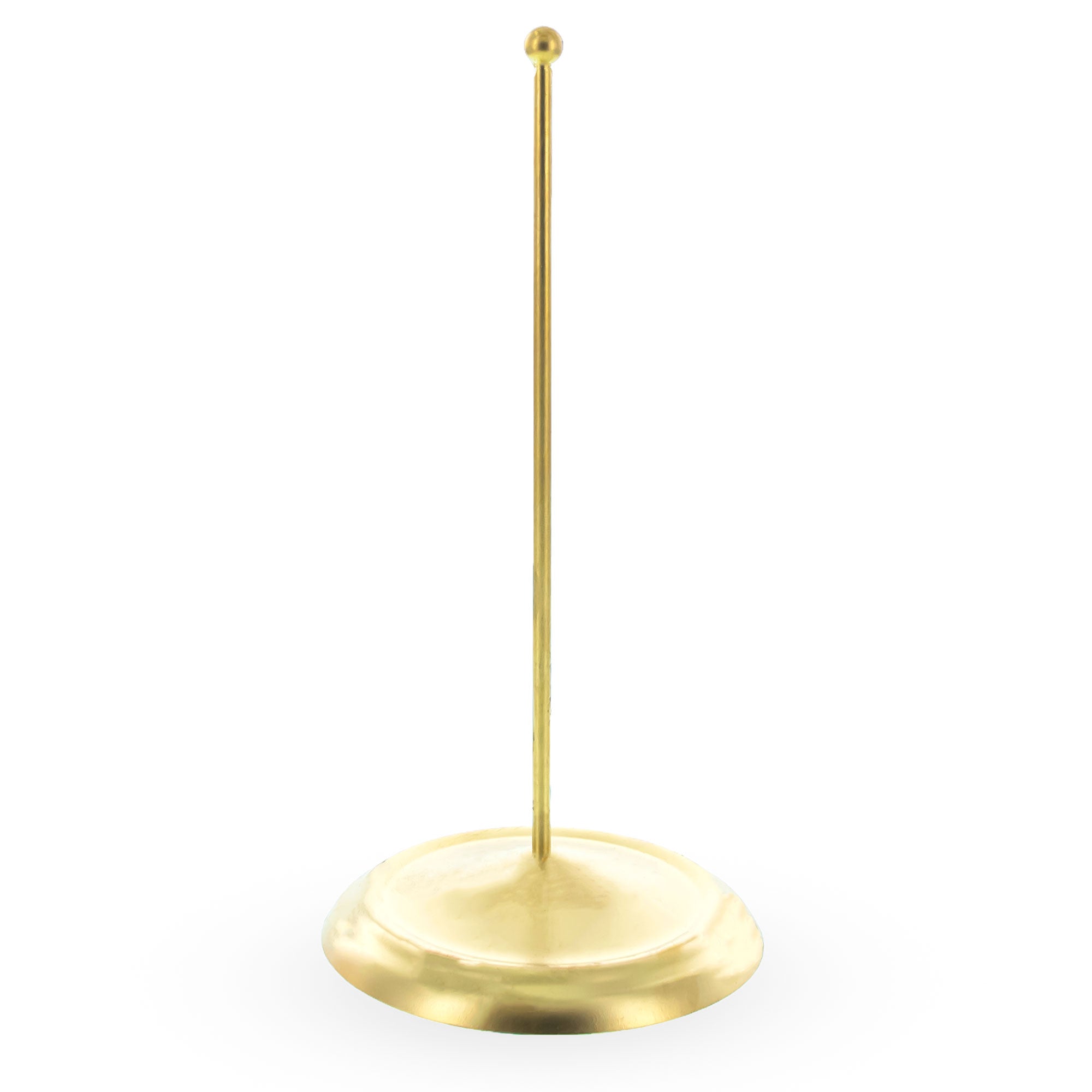 Upright Gold Metal Christmas Tree Topper Finial Stand Display Stand 7.2 Inches