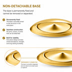 Art Deco Swirl Gold Metal Ornament Display Stand 10 Inches