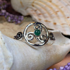 Amrita Celtic Triple Spiral Ring in Sterling Silver Ring La Vie Bien Amrita Celtic Triple Spiral Ring in Sterling Silver