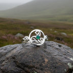 Amrita Celtic Triple Spiral Ring in Sterling Silver Ring La Vie Bien Amrita Celtic Triple Spiral Ring in Sterling Silver
