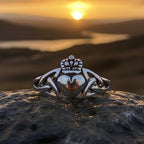Amrynn Irish Claddagh Ring in Sterling Silver Ring La Vie Bien Amrynn Irish Claddagh Ring in Sterling Silver