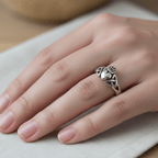 Amrynn Irish Claddagh Ring in Sterling Silver Ring La Vie Bien Amrynn Irish Claddagh Ring in Sterling Silver