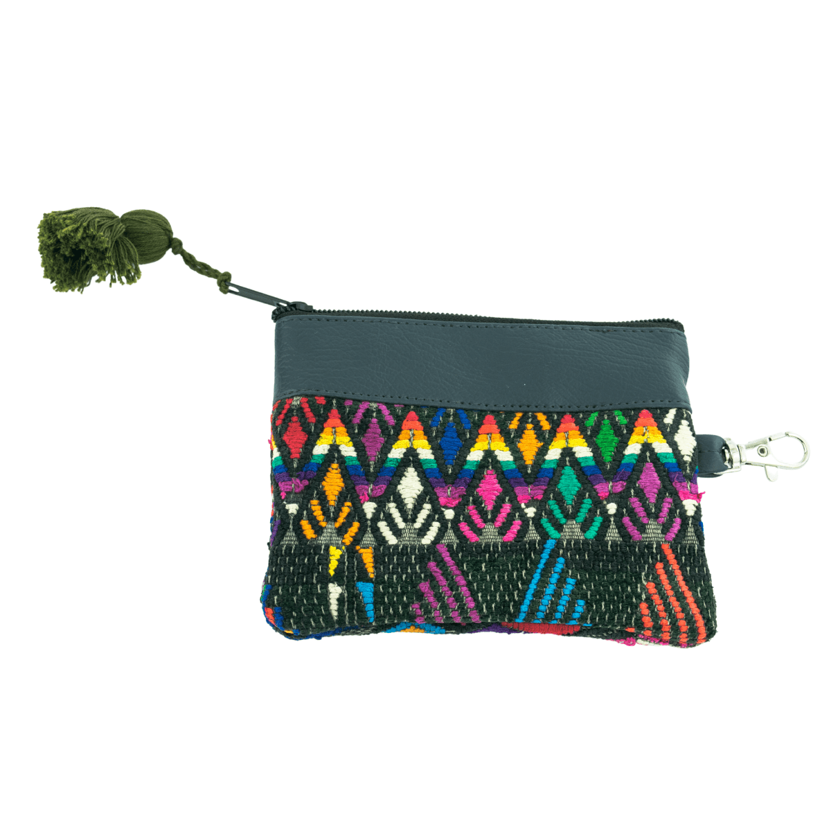 Ana Vegan Leather Huipil Coin Purse - Guatemala Bags La Vie Bien Ana Vegan Leather Huipil Coin Purse - Guatemala