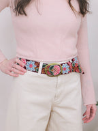 Anabel Embroidered Wide Belt by Ash & Rose