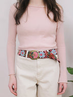 Anabel Embroidered Wide Belt by Ash & Rose