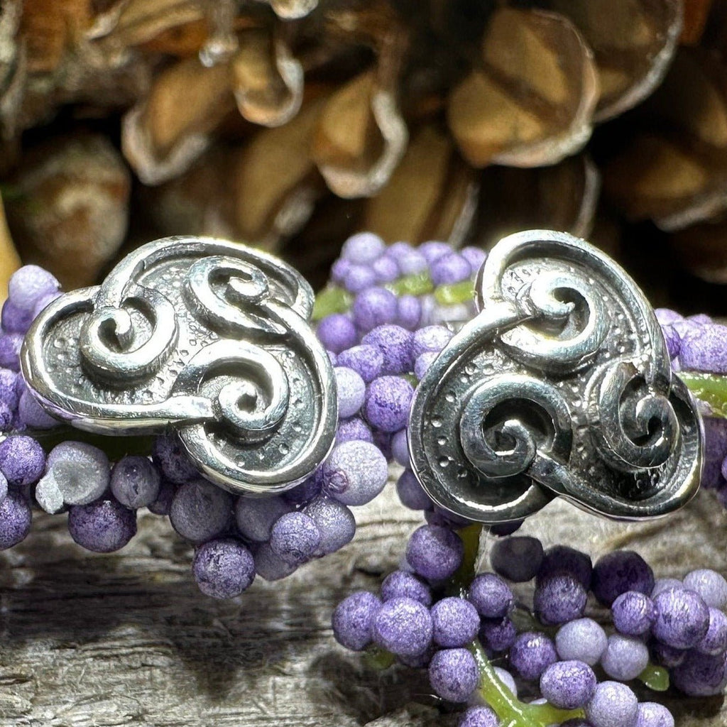 Ancient Gale Celtic Spiral Post Earrings Post Earrings La Vie Bien Ancient Gale Celtic Spiral Post Earrings