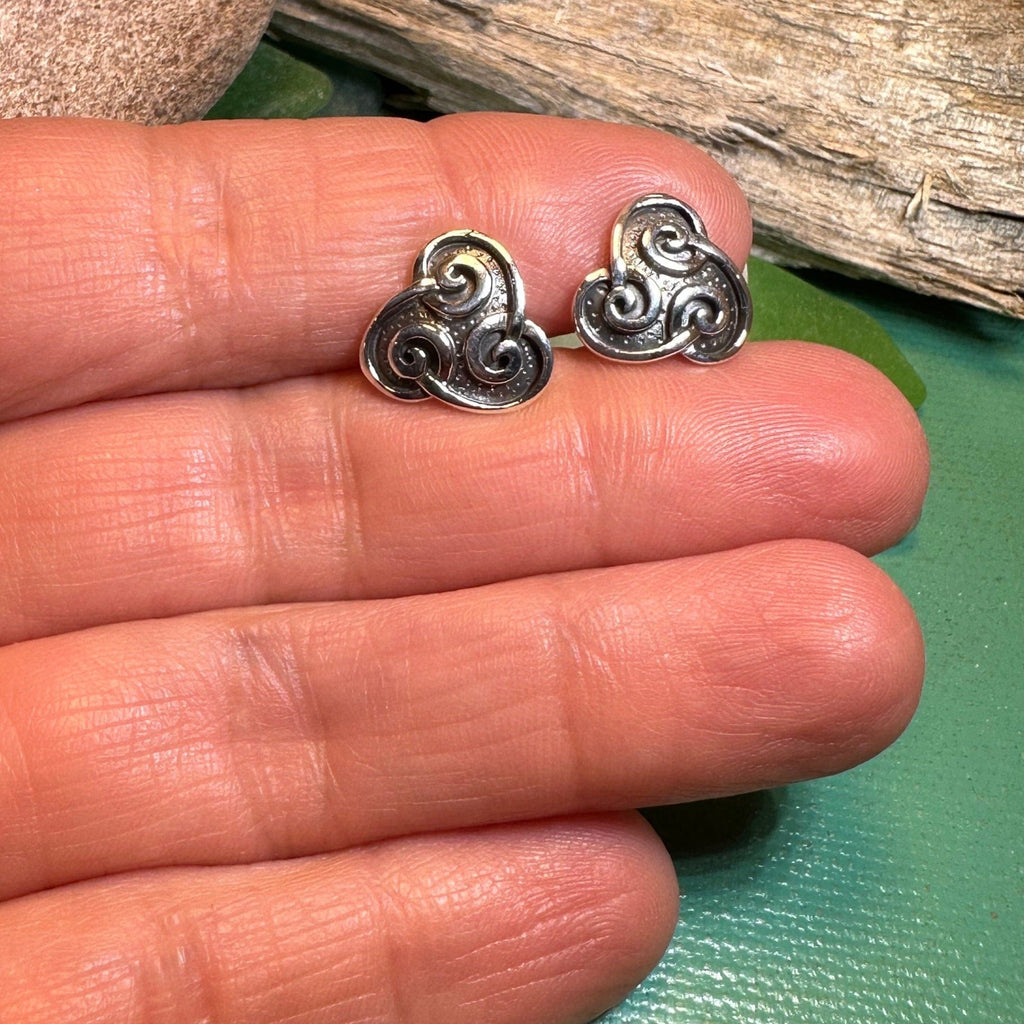 Ancient Gale Celtic Spiral Post Earrings Post Earrings La Vie Bien Ancient Gale Celtic Spiral Post Earrings