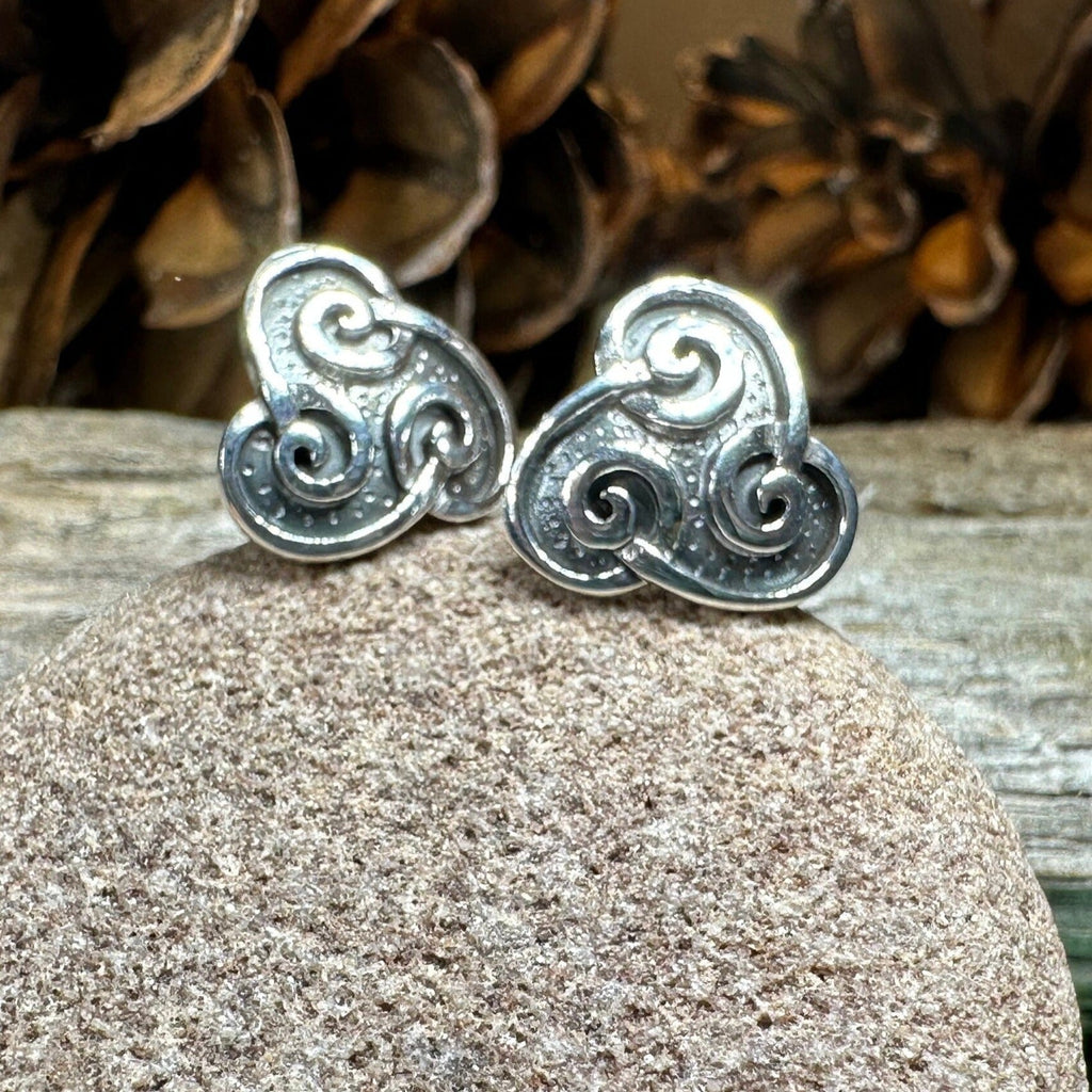 Ancient Gale Celtic Spiral Post Earrings Post Earrings La Vie Bien Ancient Gale Celtic Spiral Post Earrings