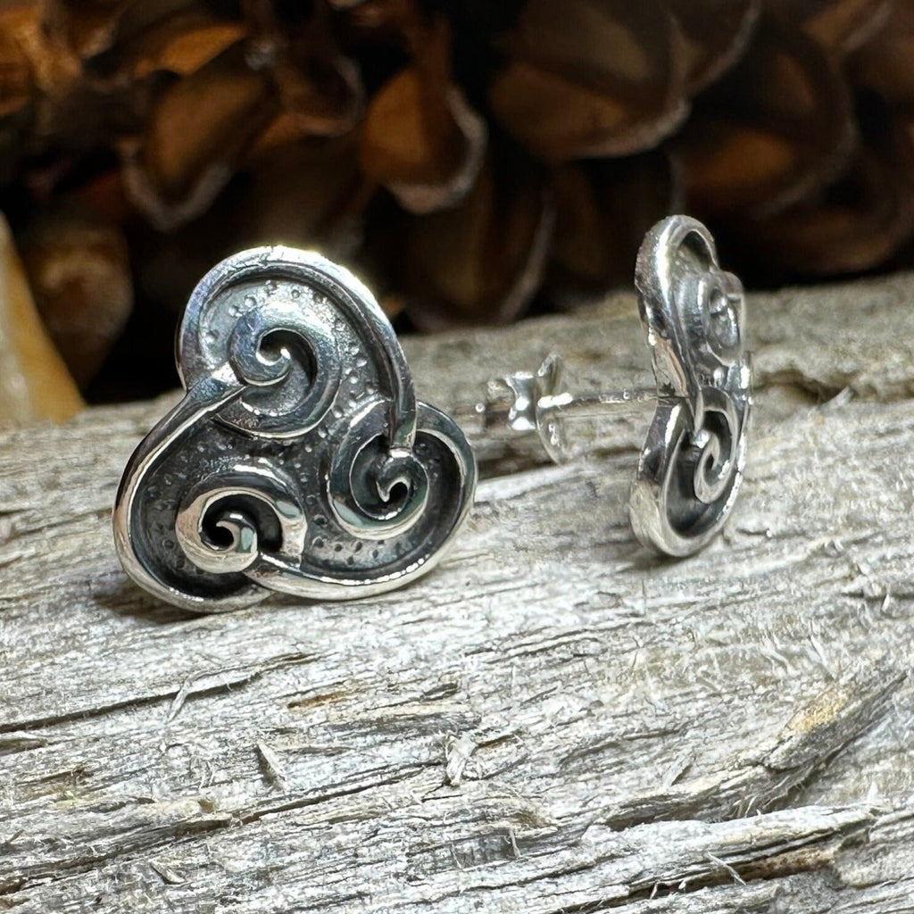 Ancient Gale Celtic Spiral Post Earrings Post Earrings La Vie Bien Ancient Gale Celtic Spiral Post Earrings