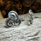 Ancient Gale Celtic Spiral Post Earrings Post Earrings La Vie Bien Ancient Gale Celtic Spiral Post Earrings