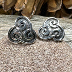 Ancient Gale Celtic Spiral Post Earrings Post Earrings La Vie Bien Ancient Gale Celtic Spiral Post Earrings