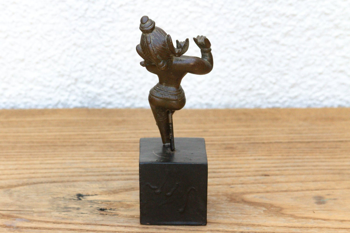 Ancient Indian Miniature Bronze Krishna Figure Figurine La Vie Bien Ancient Indian Miniature Bronze Krishna Figure