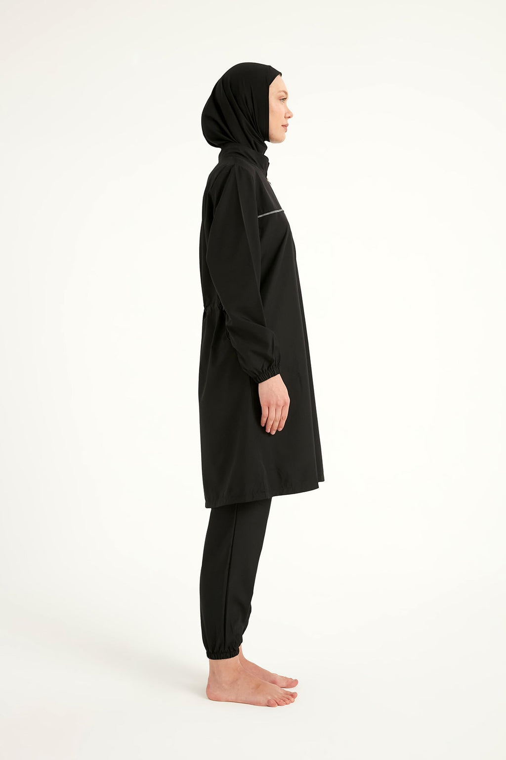 Andalus Black Full Coverage Burkini Set A2501-1 Covered Burkini Swimwear La Vie Bien Andalus Black Full Coverage Burkini Set A2501-1