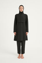 Andalus Black Full Coverage Burkini Set for A2503-1 Covered Burkini Swimwear La Vie Bien Andalus Black Full Coverage Burkini Set for A2503-1