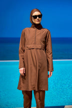 Andalus Black Full Coverage Burkini Set for A2503-3 Covered Burkini Swimwear La Vie Bien Andalus Black Full Coverage Burkini Set for A2503-3