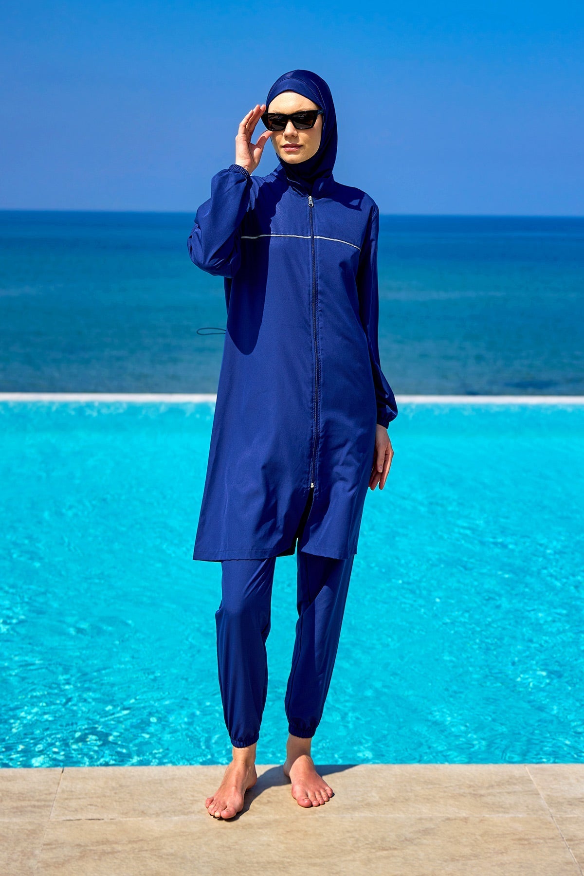 Andalus Full Coverage Burkini Set A2501-2 Covered Burkini Swimwear La Vie Bien Andalus Full Coverage Burkini Set A2501-2