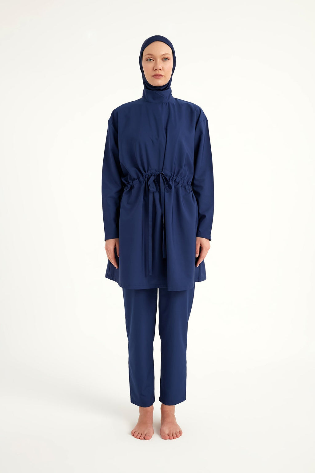 Andalus Full Coverage Burkini Set with Front Ruching A2502-2 Covered Burkini Swimwear La Vie Bien Andalus Full Coverage Burkini Set with Front Ruching A2502-2