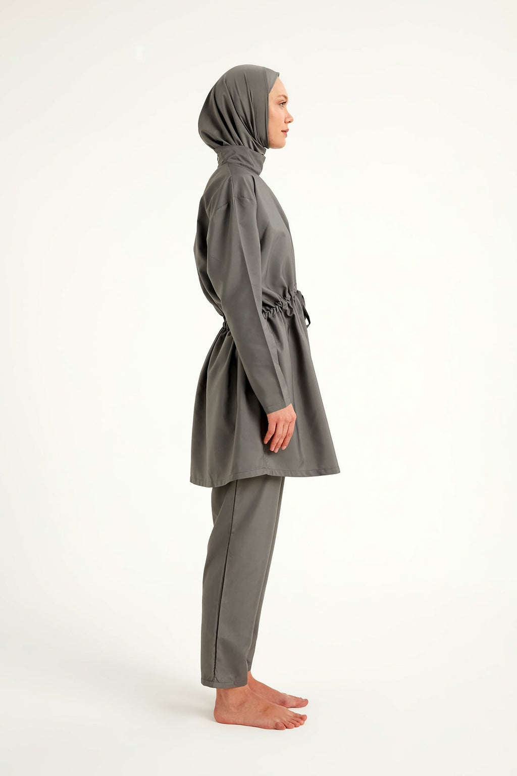 Andalus Full Coverage Burkini Set with Front Ruching A2502-4 Covered Burkini Swimwear La Vie Bien Andalus Full Coverage Burkini Set with Front Ruching A2502-4