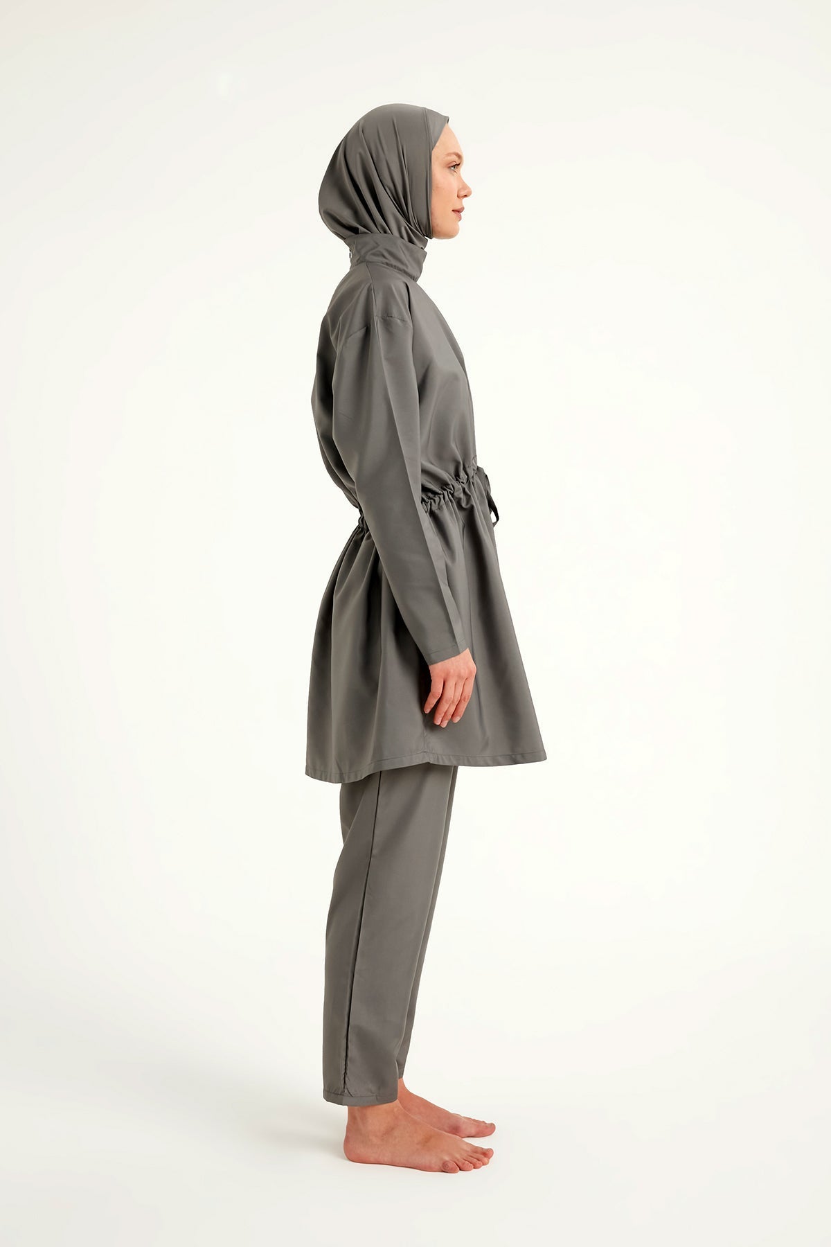 Andalus Full Coverage Burkini Set with Front Ruching A2502-4 Covered Burkini Swimwear La Vie Bien Andalus Full Coverage Burkini Set with Front Ruching A2502-4