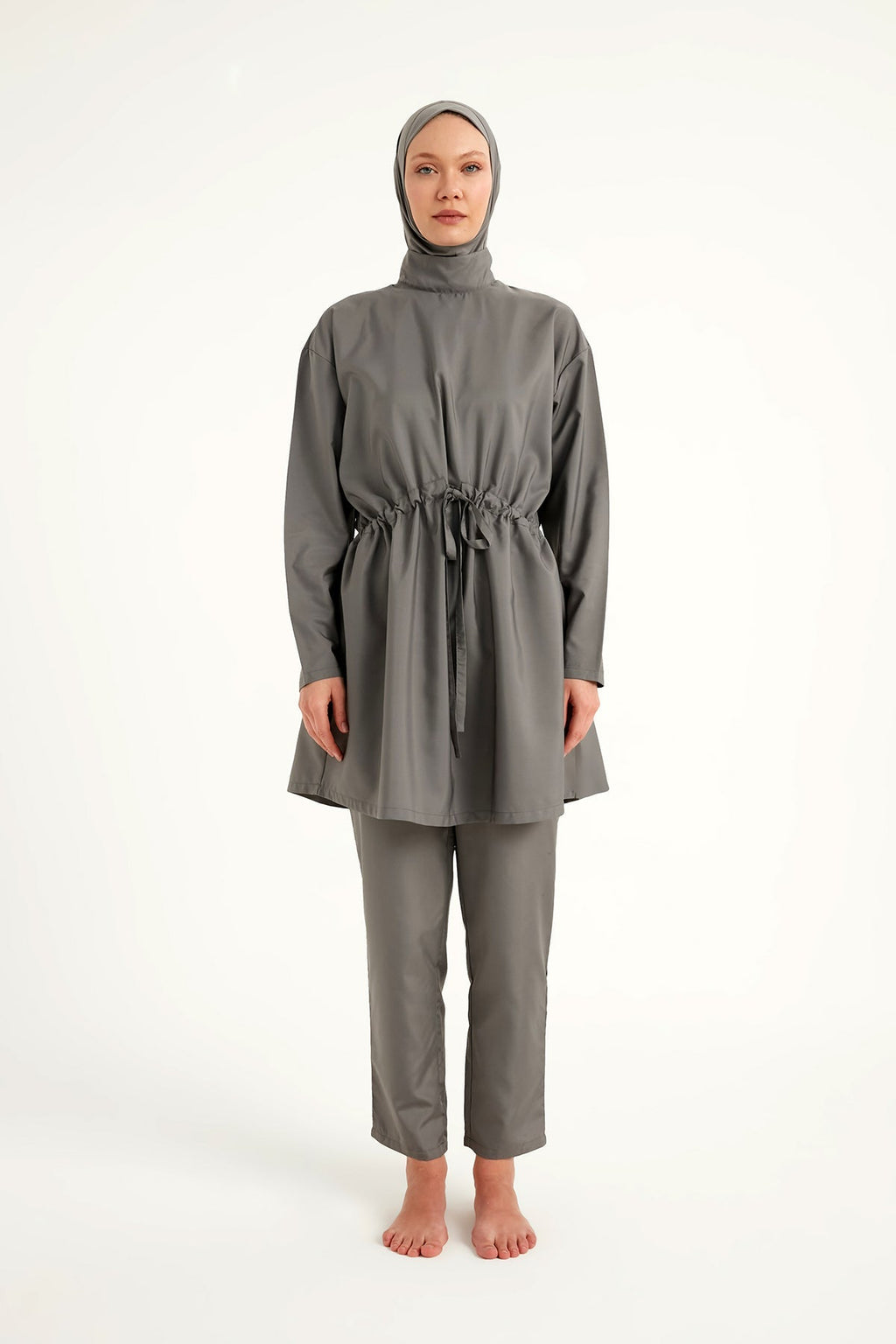 Andalus Full Coverage Burkini Set with Front Ruching A2502-4 Covered Burkini Swimwear La Vie Bien Andalus Full Coverage Burkini Set with Front Ruching A2502-4