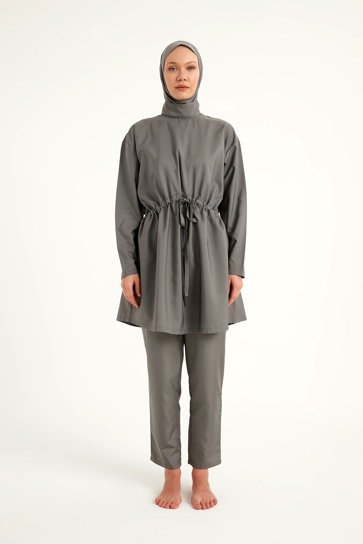 Andalus Full Coverage Burkini Set with Front Ruching A2502-4 Covered Burkini Swimwear La Vie Bien Andalus Full Coverage Burkini Set with Front Ruching A2502-4