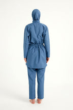 Andalus Full Coverage Burkini Set with Front Ruching A2502-6 Covered Burkini Swimwear La Vie Bien Andalus Full Coverage Burkini Set with Front Ruching A2502-6